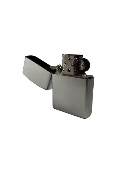 ulaşaksesuar Gümüş Renk Metal Benzinli Zippo Model Çakmak