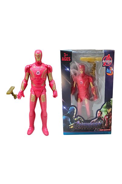 Brother Toys 17 سم. لعبة الرجل الحديدي ذات الجودة المضيئة ذات المفاصل المتحركة