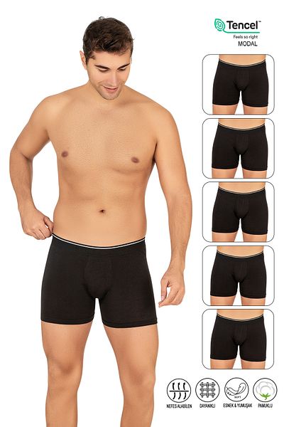 ÖZKAN underwear Özkan 11256 - Πακέτο 5 ανδρικών μποξερ σορτς Premium Modal Cotton