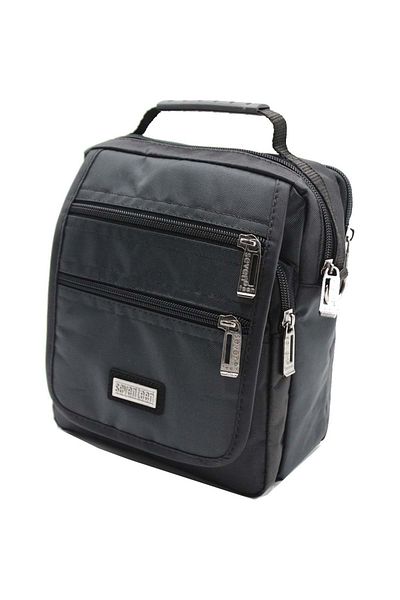 SEVENTEEN 2249 Men's Multi-Compartment Hand and Shoulder Strap Bag - Black - Single Size