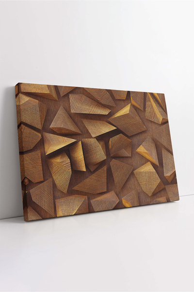 KOSS Dijital Pictură decorativă pe pânză cu forme geometrice cu modele din le...