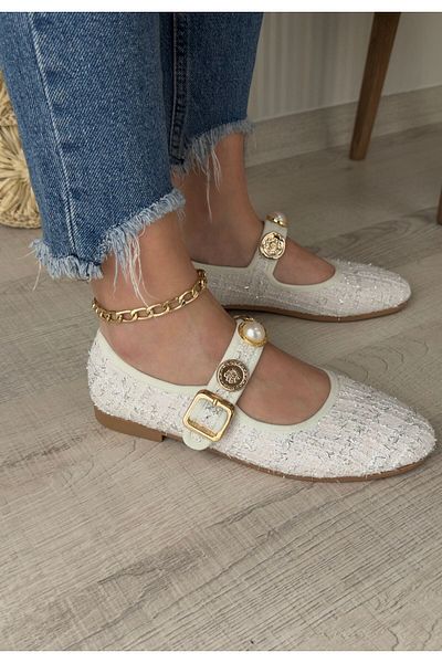 BESKAR Balerina Hante White Stone Stone
