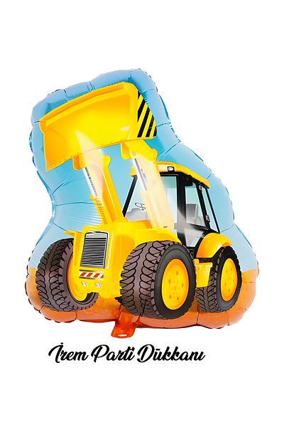 İrem Parti Dükkanı Construction Themed Business Machinery Scoop Foil Balloon 82 X 69