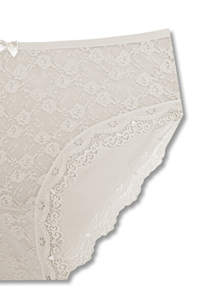 HNX Pachet de 2 chiloți de damă din bumbac cu talie înaltă din dantelă