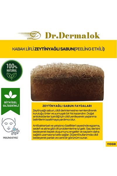 Dr.Dermalok Pumpkin Fiber Olive Oil Soap (Peeling Effect)