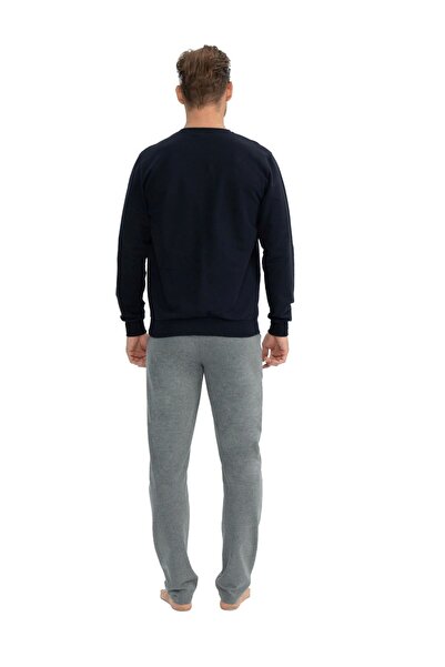 U.S. Polo Assn. U.S. Polo Assn. 18824 Erkek Lacivert Uzun Kollu Yuvarlak Yaka İki İplik Eşofman Takım