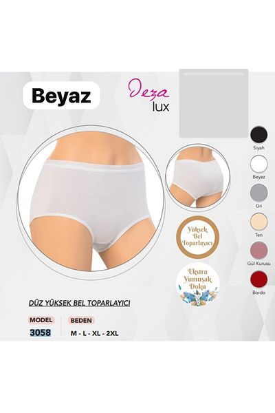 skycott 3 Pieces Women's Straight High Waist Recovery Elastic Luxury Kilot