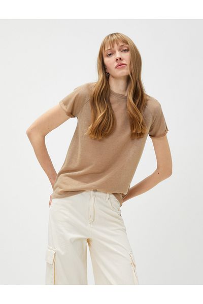 Koton Tričko Crew Neck Raglánový rukáv