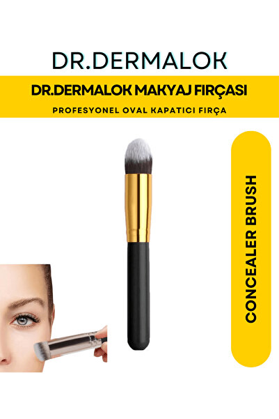 Dr.Dermalok Професійна овальна кисть для консилера, кисть для макіяжу, Concea...