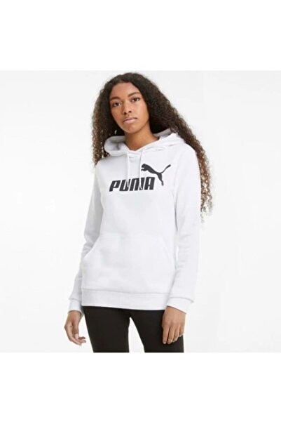 Puma Γυναικείο φούτερ με κουκούλα Ess Logo - Λευκό, St02667-white-xs Tr 586791_02