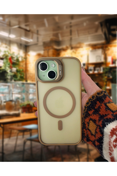 Caseji حافظة متوافقة مع هاتف Apple Iphone 13 مع حامل غير لامع Magsafe Metal K...