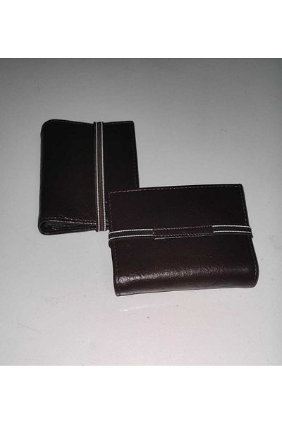 firdevsi hobi genuine luxury leather vertical rubber men's card holder wallet