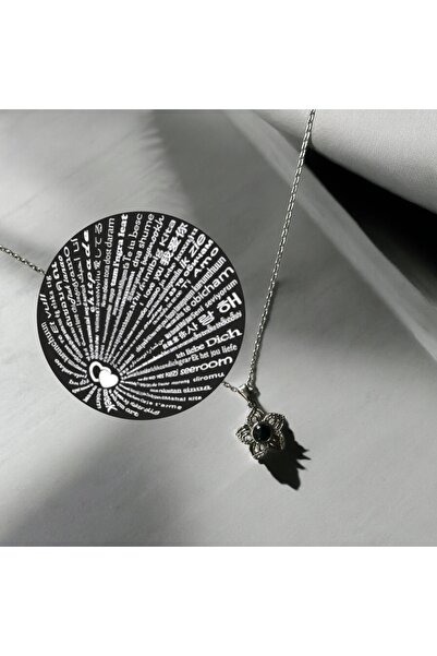 Butik 100 Dilde Seni Seviyorum Kolye