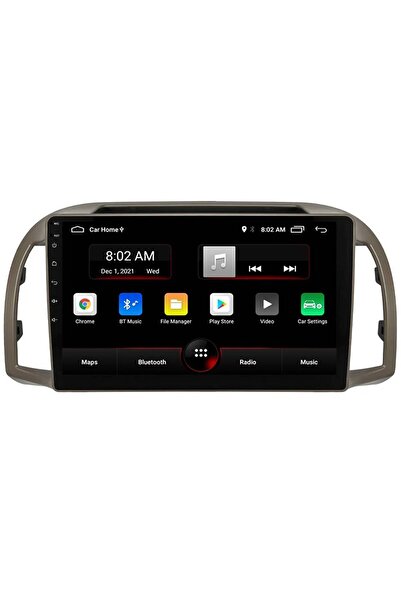 EXVOL NİSSAN MİCRA 2002-2010 ANDROİD MULTİMEDYA 2GB RAM/32GB CARPLAY 9 İNC HD IPS+PARK KAMERASI HEDİYE