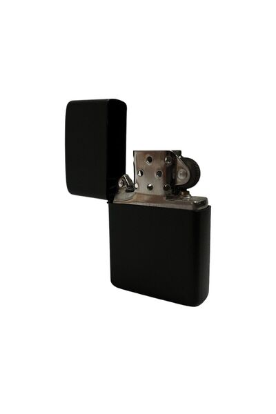 ulaşaksesuar Siyah Renk Zippo Model Metal Benzinli Çakmak