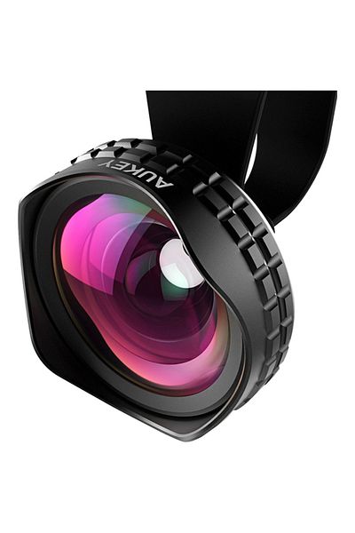 Generic OKI Optic Pro 110 Degree Wide Angle Clip-On Phone Camera Lens Black