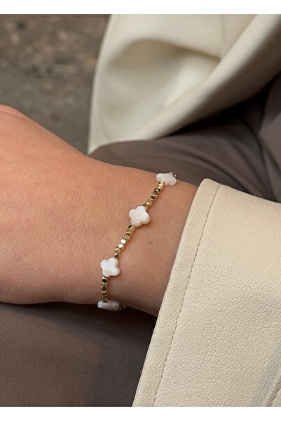 KİLİGİSTANBUL SEDEFLİ YONCA BİLEKLİK 15 CM