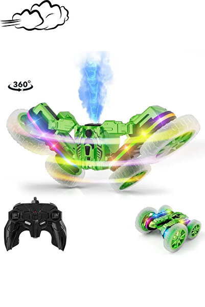 welcomein Uzaktan Kumandalı 4x4 Full Fonksiyon Şarjlı Işıklı Buharlı Spin 360...