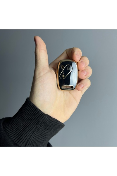 LUXE AKSESUAR Μαύρη θήκη σιλικόνης Honda Civic Jazz Crv Accord Pilot Nano με ...