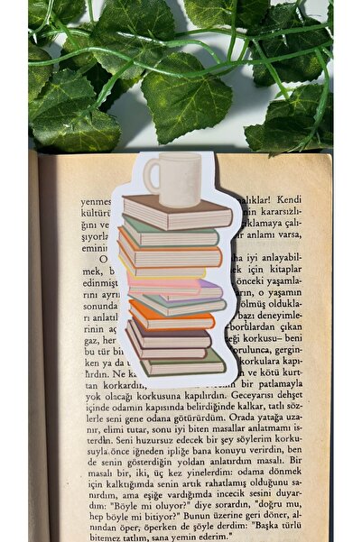 Handeto Kraft Kitap Kahve Mıknatıslı Kitap Ayracı, Pvc Kaplama, Parlak Ve Sert Yapı, El Yapımı