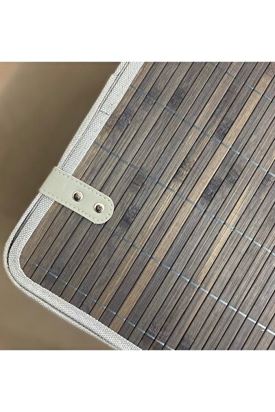 English Home Anthracite Selina Bamboo Storage Box - 36X27X22 cm