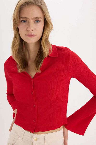 DeFacto Coool Fitted Wrap Langarmshirt A0012AX25SP