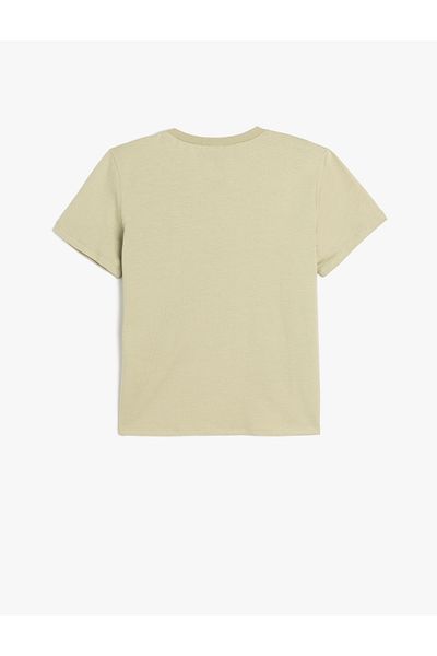 Koton Tricou din bumbac cu mânecă scurtă, cu tematică jocului, cu decolteu