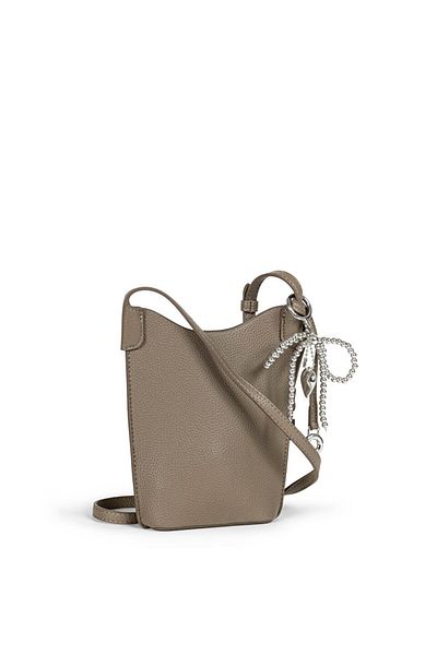 Twist Leather Look Bag with Contrast Accessories