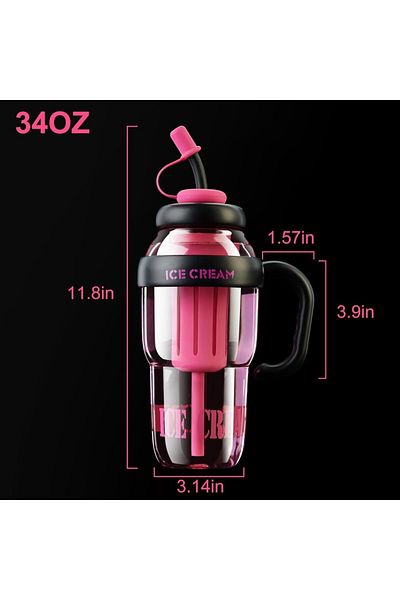 Honney Boutique Giant Mug High Capacity Heat Resistant Women and Student Sports Water Bottle
