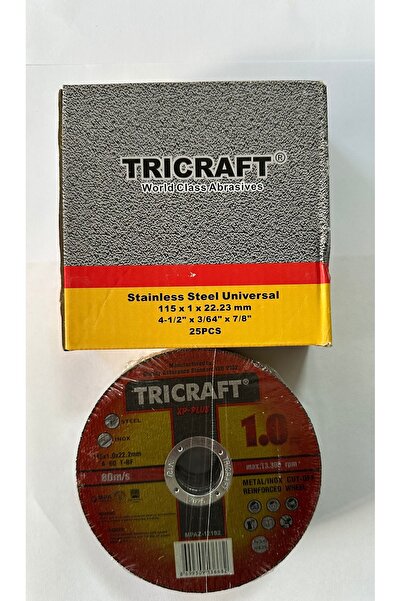Tricraft Inox Metal Kesici Taş 115x1.0x22 mm 25'li