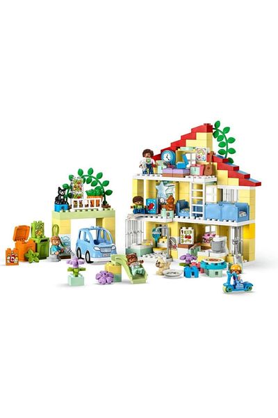 Basic Fun Children's Large Blocks Playhouse 3+ Years Old Fun Construction Set with Figures and Garden