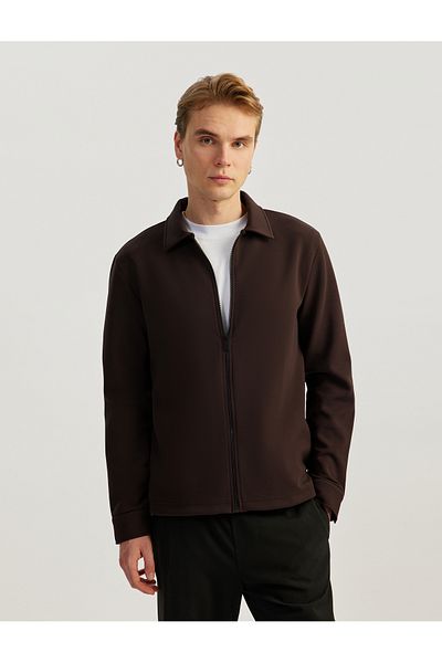 Koton Long Sleeve Cotton Blended Zipper Sweatshirt