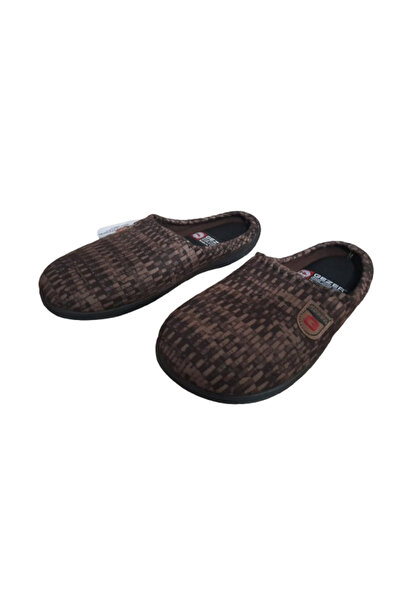 GEZER Чоловічі коричневі ортопедичні тапочки для дому