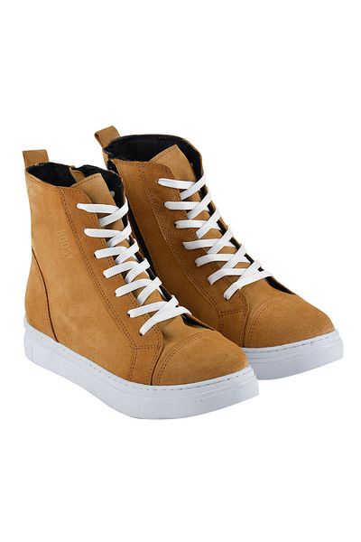NOOSY Παιδικές μπότες Unisex από γνήσιο δέρμα Tan