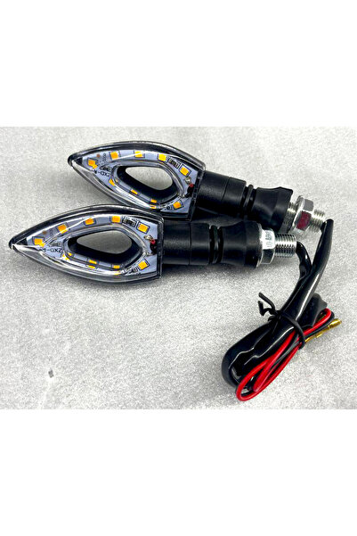 KESMEZ MOTOR 125 CG UYUMLU LED SİNYAL ÜÇGEN RENK SARI
