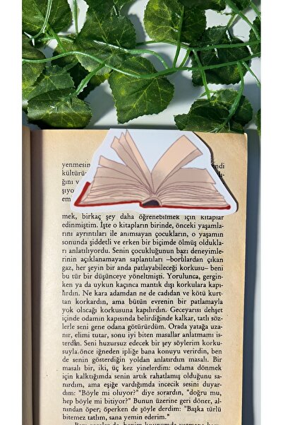 Handeto Kraft Çoklu Kitap Mıknatıslı Kitap Ayracı, 4 Adet, Pvc Kaplama, Parlak Ve Sert Yapı, El Yapımı