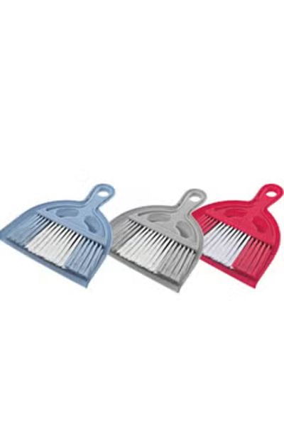 Titiz Small Plastic Broom with dustpan 3 Sets 20X17  CM