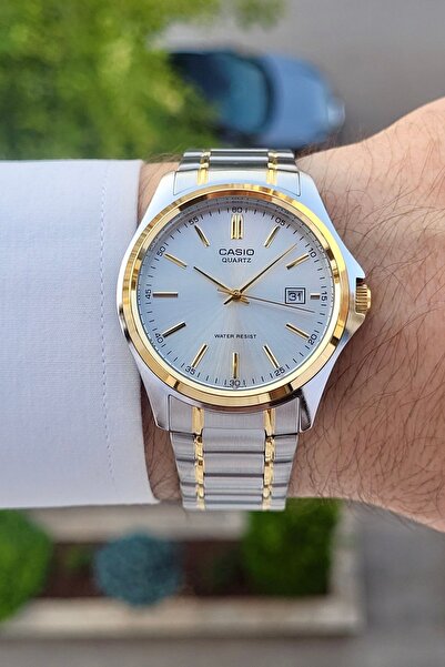 Casio Gold Gümüş Renk Erkek Kol Saati