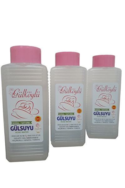 GÜLKÖYLÜ Doğal Gül Suyu 3 X 420 ml (2025 MAHSULÜ)