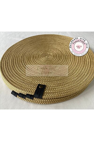 DOUBLE KNOT DESİGN 4 Adet Parlak Gold Sarı Tress Supla Amerikan Servis Hediyelik Anneler Günü Yılbaşı Yeniyıl