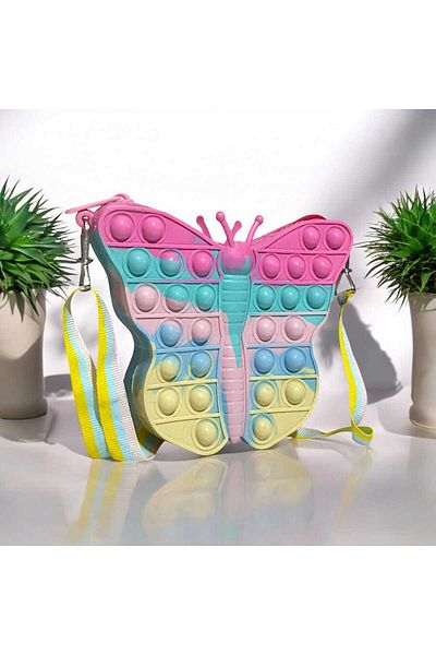 allwear Geantă Popit din Silicon Model Fluture