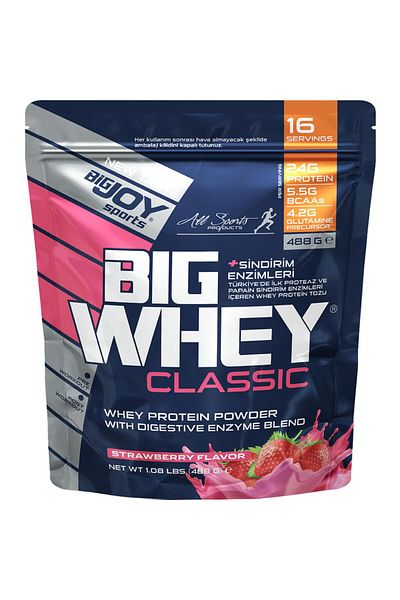 Bigjoy Sports Bigjoy Big Whey Classic Protein Powder - Strawberry - 488g