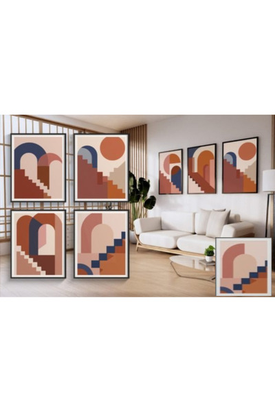 Hiras Dizayn Set de 3 postere de birou cu caligrafie în stil boem Banner pent...