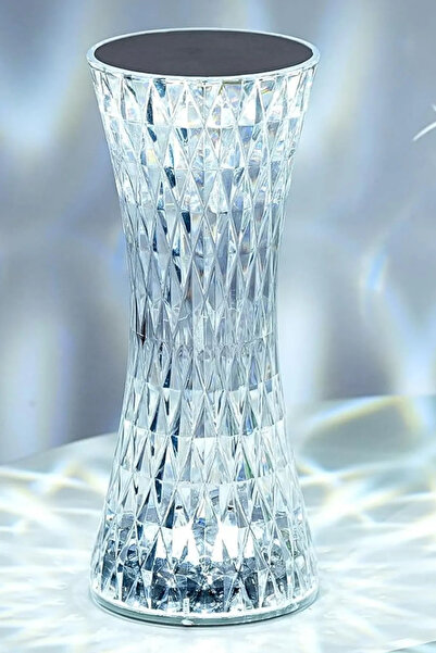 Genel Markalar Vazo Masa Lambası 3 Işık Renkli Şarjlı Dim Edilebilir Masa Lam...