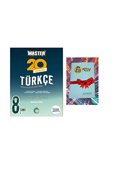 Okyanus Yayınları 8. Sınıf Master 20 TÜRKÇE Denemesi ( NOT DEFTERİ HEDİYE) TO...