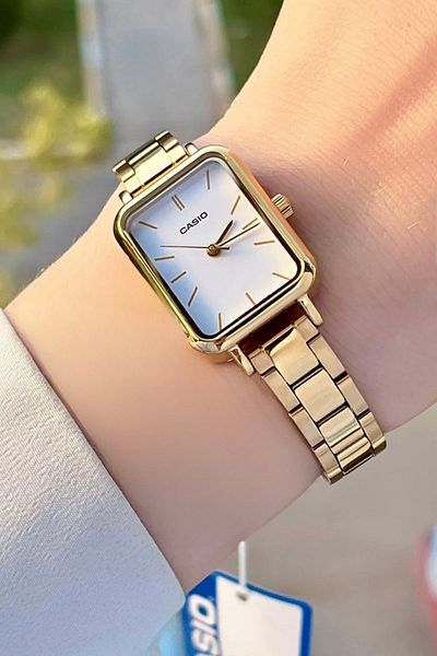 Casio Gold Color Women's Wristwatch Waterproof