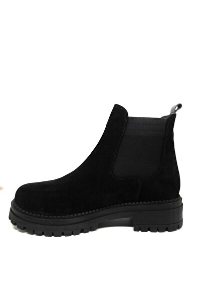 YGTSHOES Hakiki Deri Içi Kürklü Chelsea Bot Süet