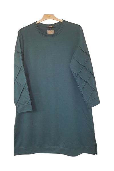 GGMM Super Two Yarn Sleeves Snap Pattern Plus Size Tunic