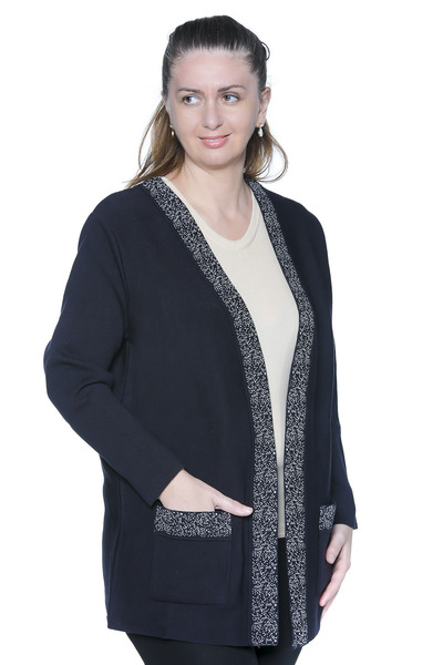 GLCN by Gülcan Collar and Pockets Patterned, Winter Black Size Gülcan Brand K...