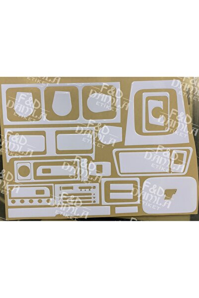 FD Damla Etiket Fiat Tofaş Alçak Göğüs Torpido, Konsol, Trim, Göğüs Maun Kapl...